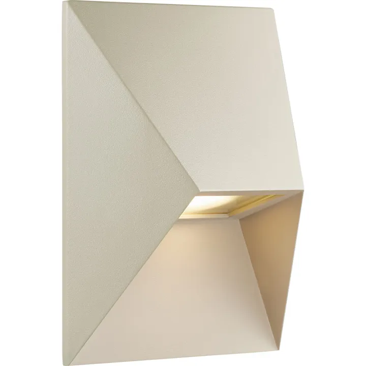 Nordlux Pontio udendørs , beige, 15 cm – udendørs væglampe — produktfoto