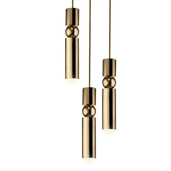 Lee Broom Fulcrum 3 Stk Guld – pendel — produktfoto