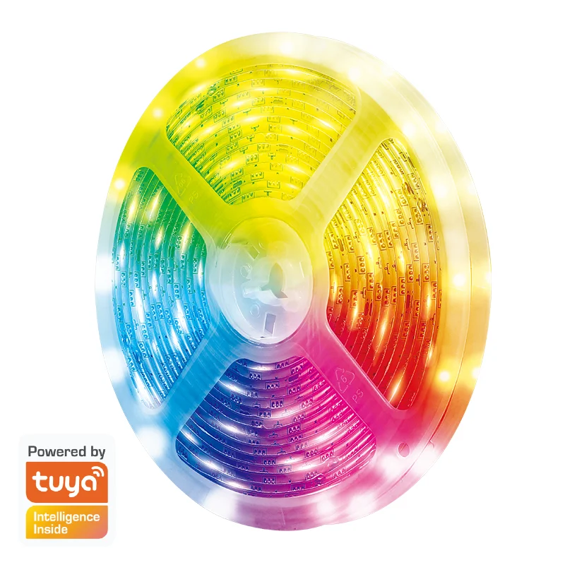 LogiLink Wi-Fi smart RGB-LED-tape, self-adhesive, Tuya compatible, 5 m — produktfoto