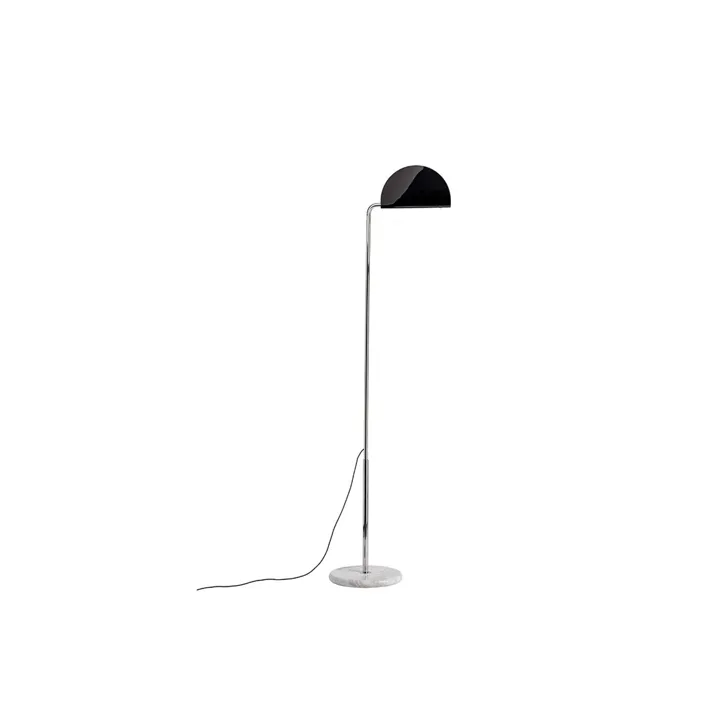 DCWéditions Mezzaluna Krom/Sort – gulvlampe — produktfoto