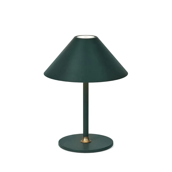 Halo Design Hygge Dark Green – transportabel bordlampe — produktfoto