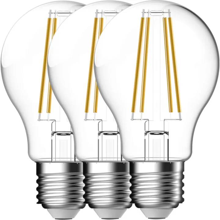 Nordlux Smart E27 standardpære, 2200K-6500K, 4,7W, 3-pak – pære — produktfoto