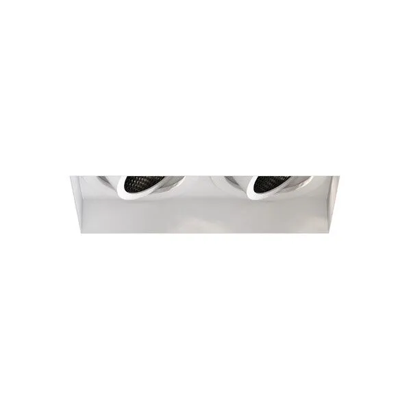 Astro Trimless Square Twin Adjustable Spot Mat Hvid – spot — produktfoto
