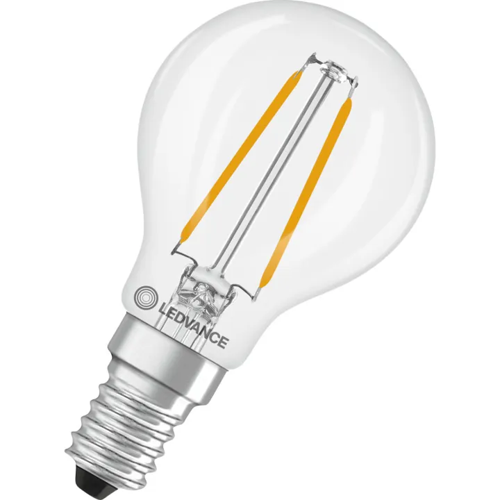 Ledvance E14 kronepære, 2700K, 1,8W – pære — produktfoto