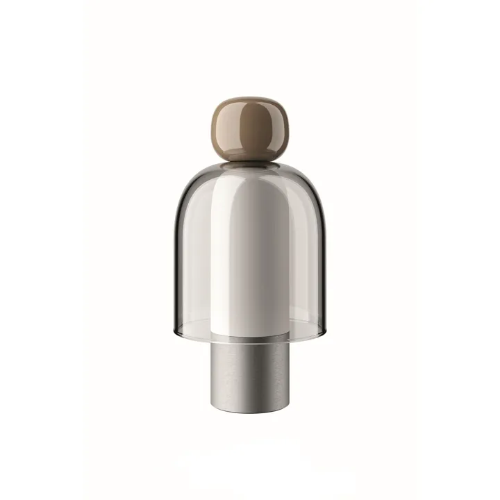Lodes Easy Peasy Taupe/Grå/Palladium – transportabel bordlampe — produktfoto
