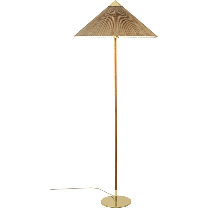 GUBI Tynell Collection 9602 Messing/Bambus – gulvlampe — produktfoto