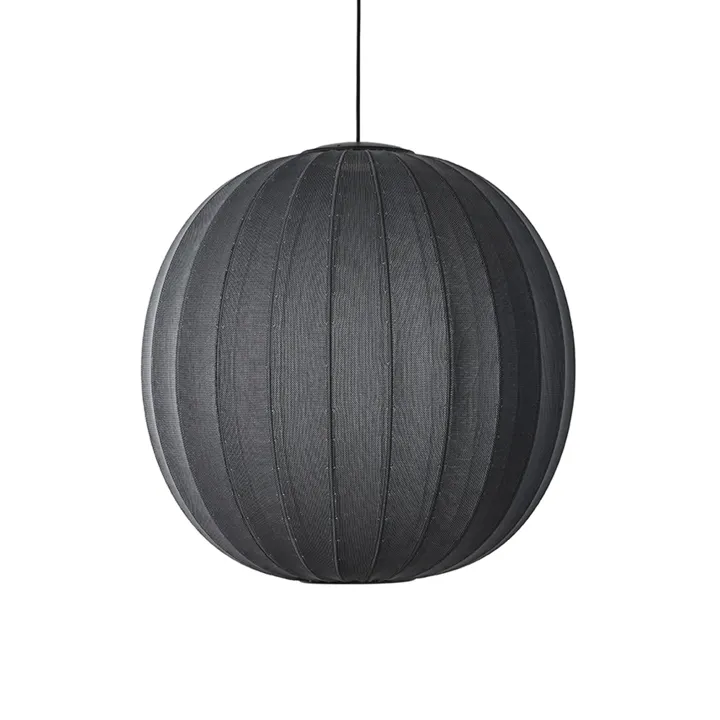 Made By Hand Knit-Wit Round Ø75 Sort LED – pendel — produktfoto