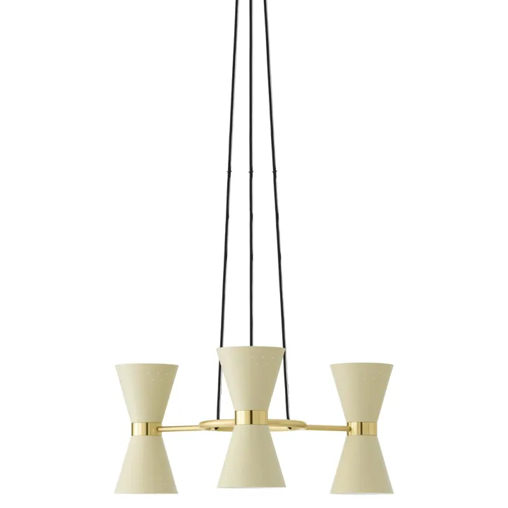 Audo Copenhagen Collector 3 Crème – lysekrone — produktfoto