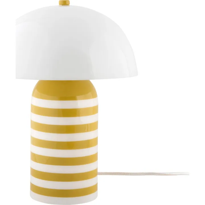 Leitmotiv Rayado Retro , stribet gul – bordlampe — produktfoto