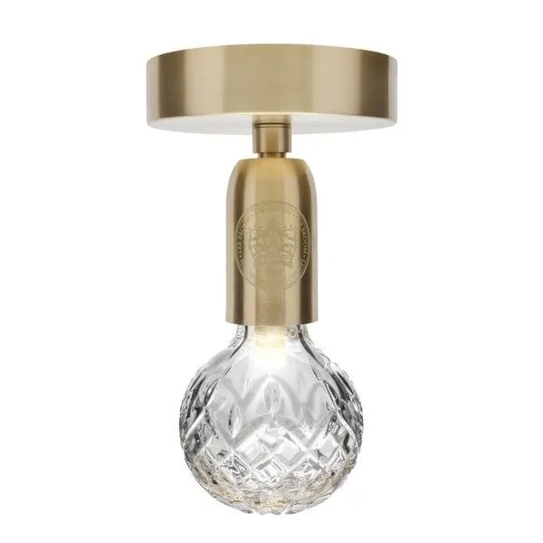 Lee Broom Crystal Bulb Klar/Messing – loftlampe — produktfoto