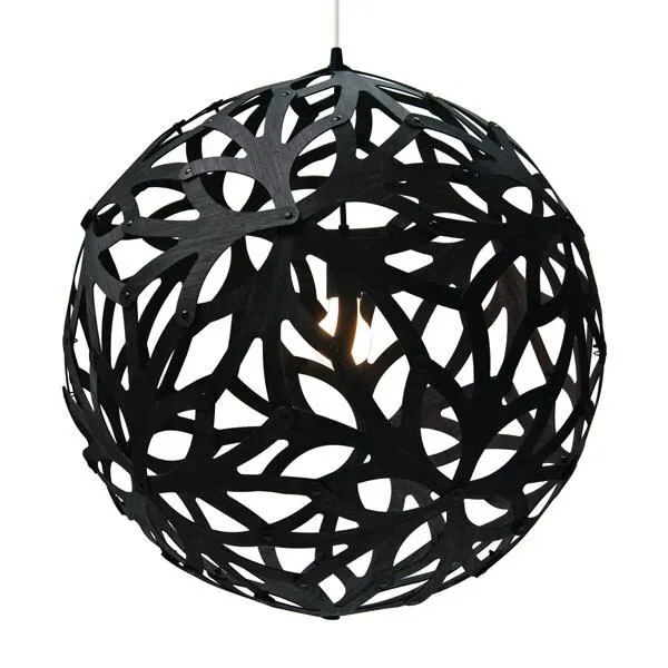David Trubridge Floral Ø100 Sort – pendel — produktfoto