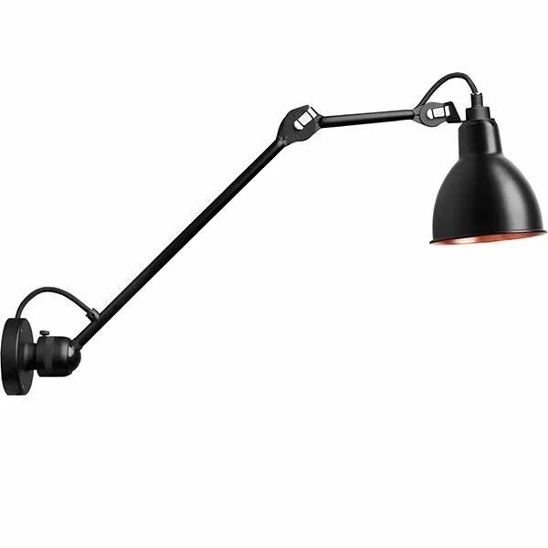 La Lampe Gras N304 L40 Mat Sort/Mat Sort/Kobber Hardwired – væglampe — produktfoto