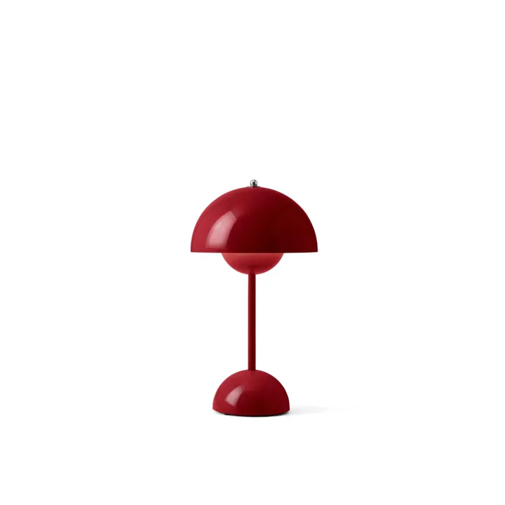&Tradition Flowerpot VP9 Vermilion Red – transportabel bordlampe — produktfoto