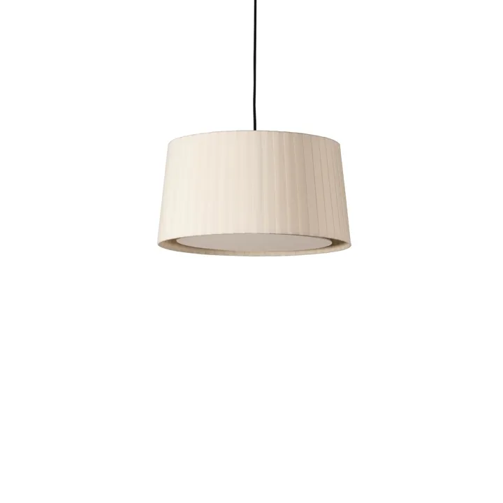 Santa & Cole GT6 Natural/Rosette Nikkel/Ledning Sort – pendel — produktfoto