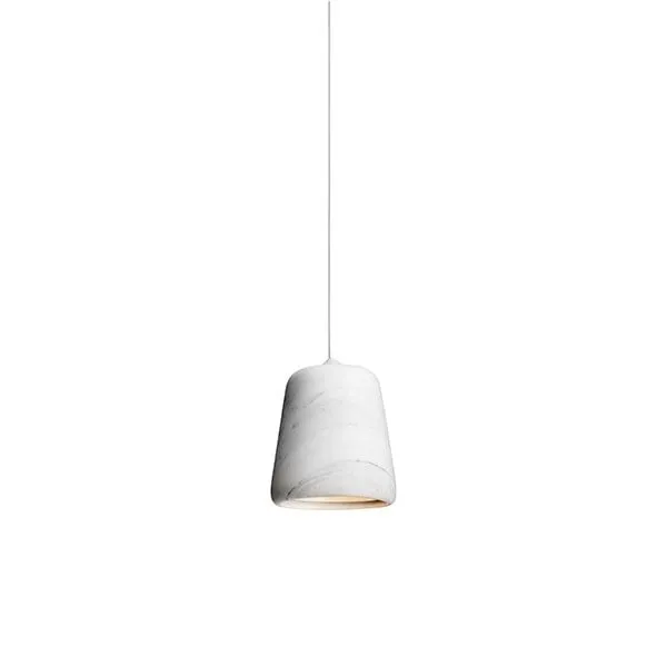 New Works Material Hvid Marmor – pendel — produktfoto