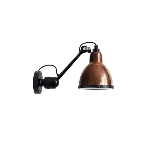 La Lampe Gras N304 XL Mat Sort & Kobber Rå – udendørslampe — produktfoto