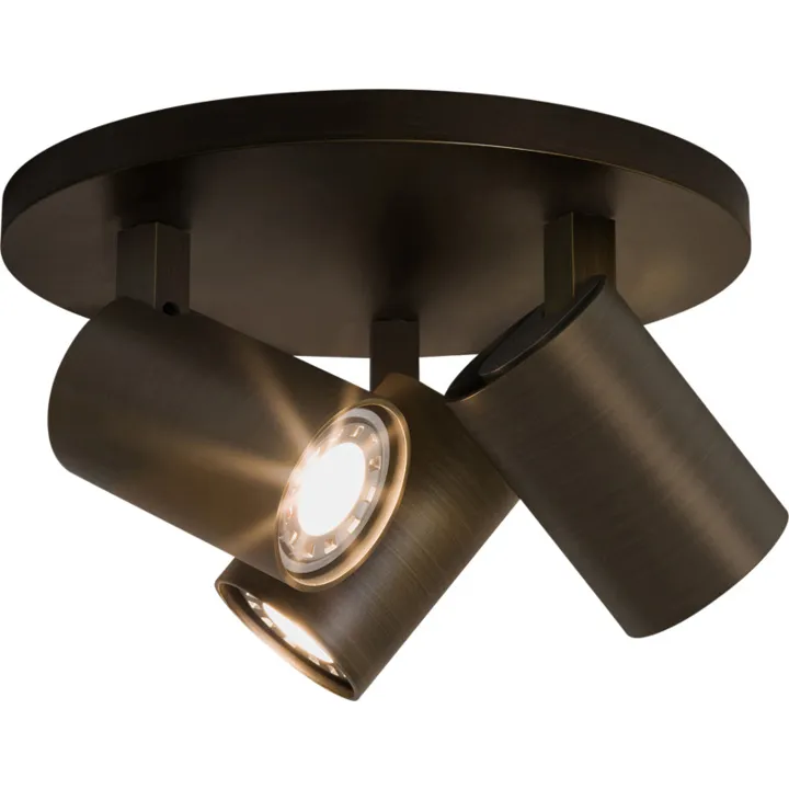 Astro Lighting Astro Ascoli Triple Round , 3 spots, bronze – spot — produktfoto