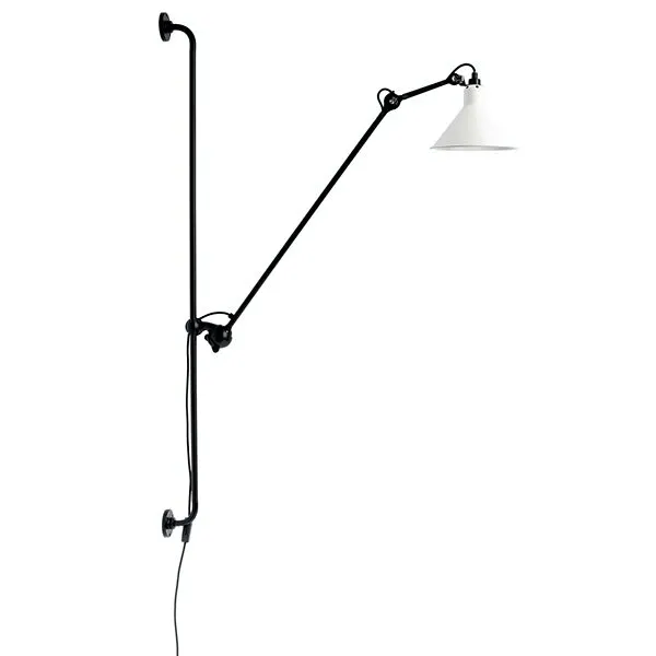 La Lampe Gras N214 Mat Sort/Mat Hvid – væglampe — produktfoto