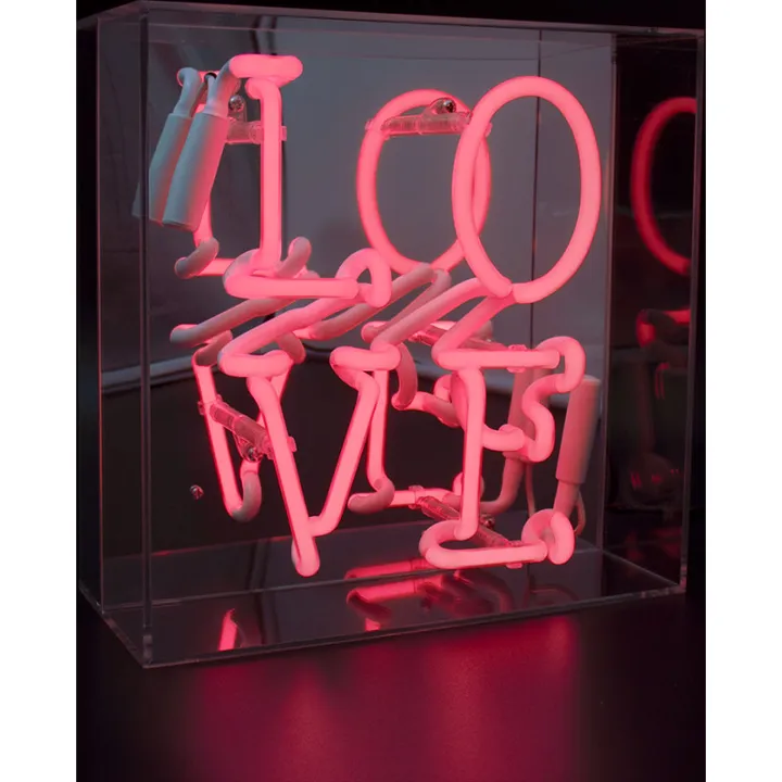 Locomocean Love neonskilt, lyserød – dekorationslys — produktfoto