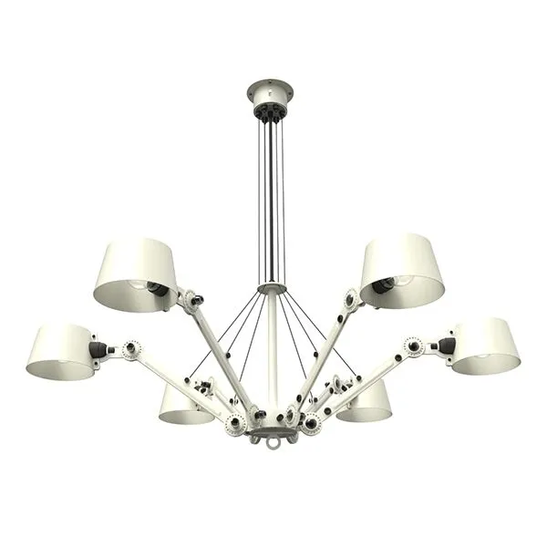 Tonone Bolt Chandelier 6 Arm Lightning White – pendel — produktfoto