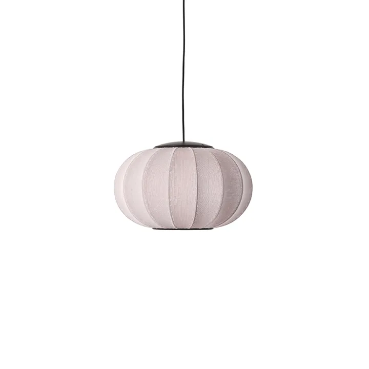 Made By Hand Knit-Wit Oval Ø45 Lysepink LED – pendel — produktfoto