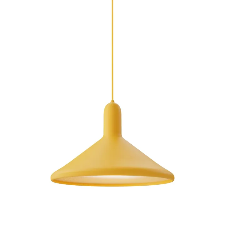 Established & Sons TORCH LIGHT S3 Cone Ø30 Gul – pendel — produktfoto