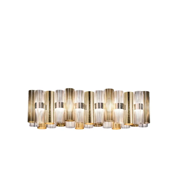 Slamp La Lollo Linear 100 Guld – pendel — produktfoto