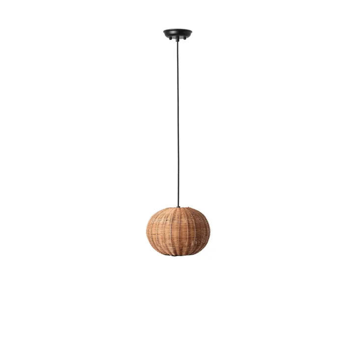 Faro HAKA 250 Sort/Rattan – pendel — produktfoto