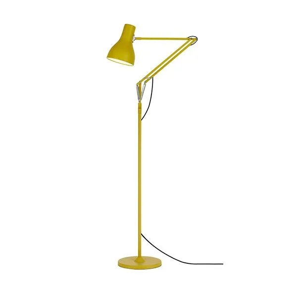 Anglepoise Type 75 + Margaret Howell Yellow Ochre – gulvlampe — produktfoto