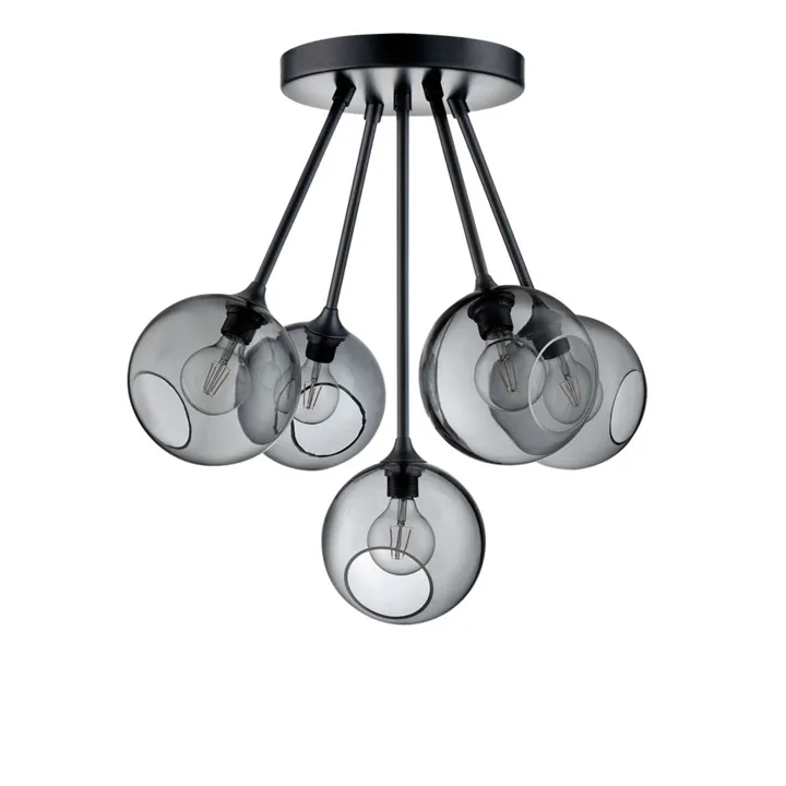 Design By Us Ballroom Molecule Smoke/Sort – loftlampe — produktfoto