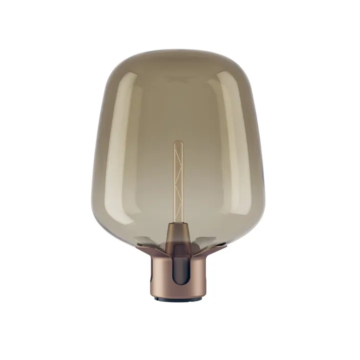 Lodes Flar Stor Terra/Honning – bordlampe — produktfoto