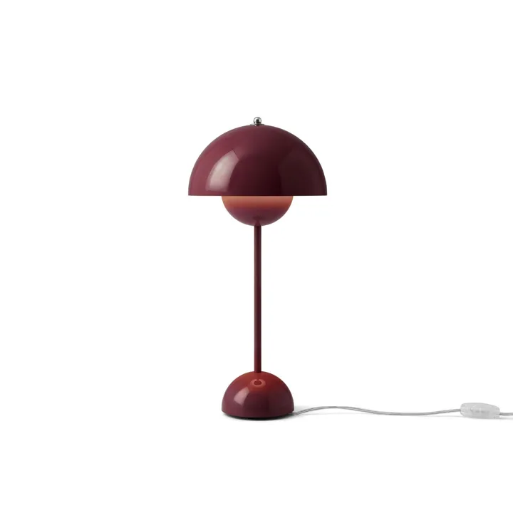 &Tradition Flowerpot VP3 Dark Plum – bordlampe — produktfoto