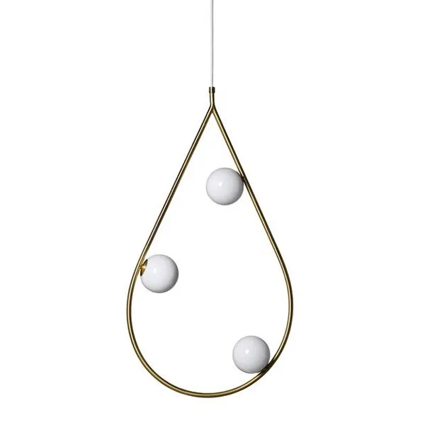 Pholc PEARLS 80 Messing/Blank Opal – pendel — produktfoto