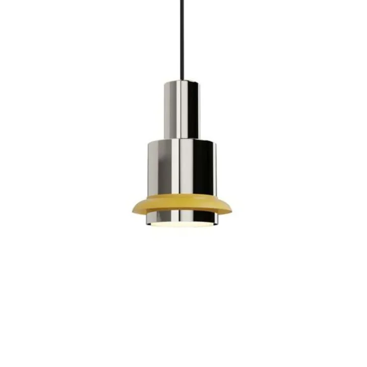 DCW Editions Chaumont Ø15 - Chrome/gul - DCW éditions – pendel — produktfoto