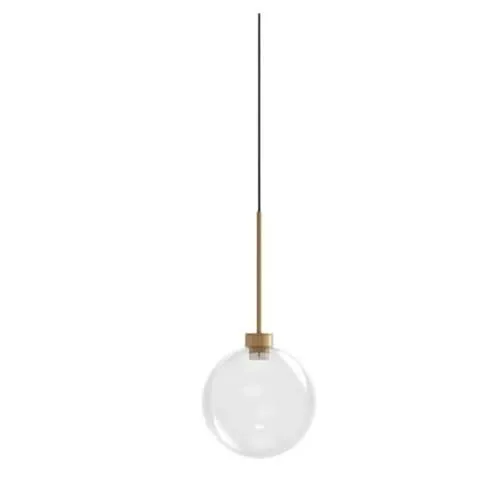 Karman Opium 1 Ø20 Transparent/Aluminium/Bronze – pendel — produktfoto