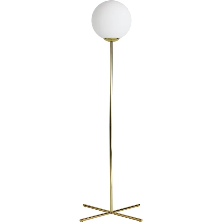 Decotique Runa Messing/Opal – gulvlampe — produktfoto