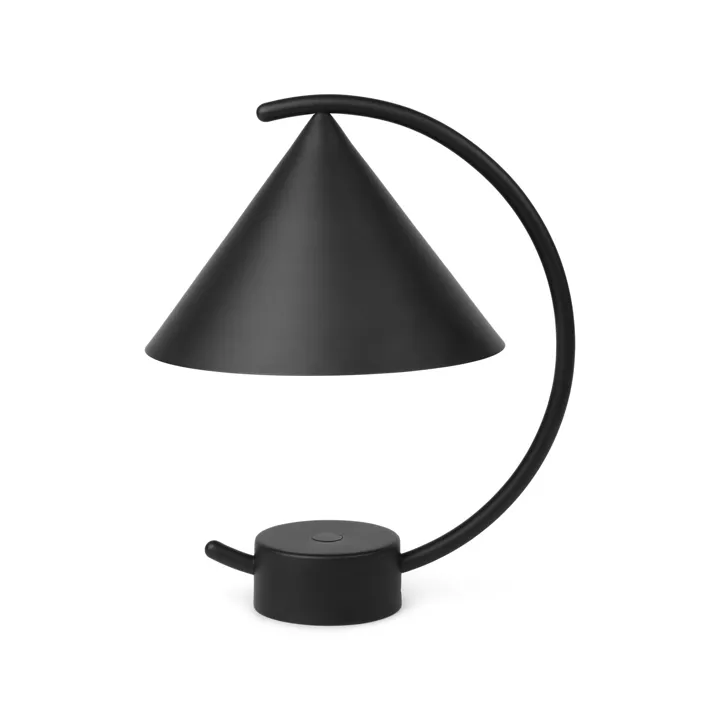 Ferm Living Meridian Sort – transportabel bordlampe — produktfoto