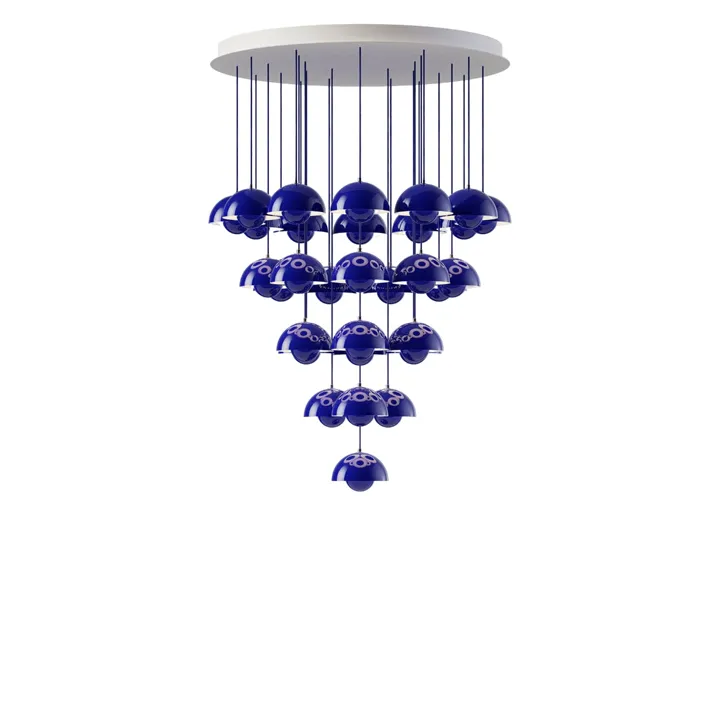 &Tradition Flowerpot VP10 31 Stk Ø89 Cobalt Blue – lysekrone — produktfoto