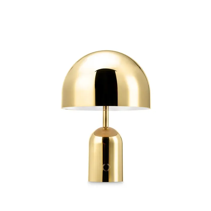 Tom Dixon Bell Portable Lamp Gold – bordlampe — produktfoto