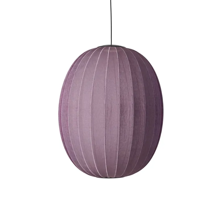 Made By Hand Knit-Wit High/Oval Ø65 Burgundy LED – pendel — produktfoto