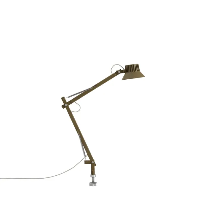 Muuto Dedicate S2 Med Pin Brungrøn – bordlampe — produktfoto