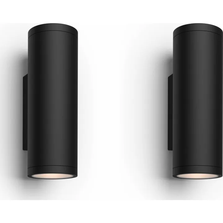 Philips Hue Appear udendørs , sort, 2 stk – udendørs væglampe — produktfoto
