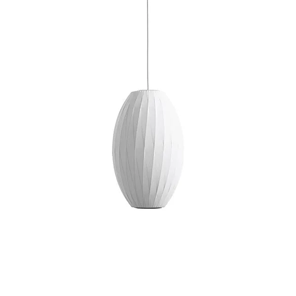 HAY Nelson Cigar Crisscross Bubble Mellem Off-White – pendel — produktfoto