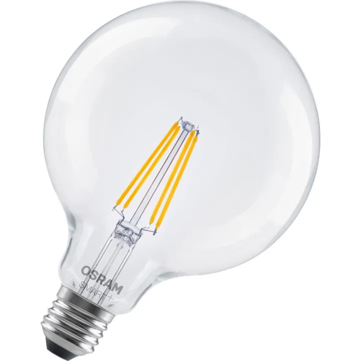 Osram Smart+ E27 globepære, 2700K, 6W – pære — produktfoto