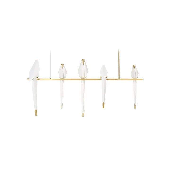 Moooi Perch Light Branch Messing/Hvid Dæmpbar – pendel — produktfoto