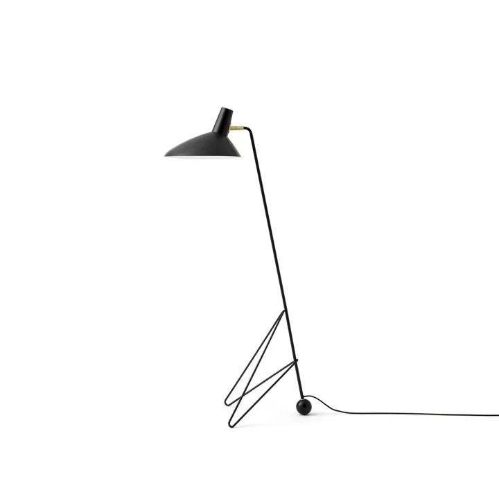 &Tradition Tripod HM8 Mat Sort – gulvlampe — produktfoto