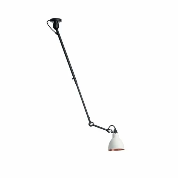 La Lampe Gras N302 Mat Sort/Hvid/Kobber – loftlampe — produktfoto