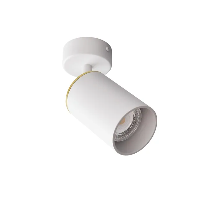 Edgeform Edgespot Single 65 Spot Hvid/Messing – spot — produktfoto