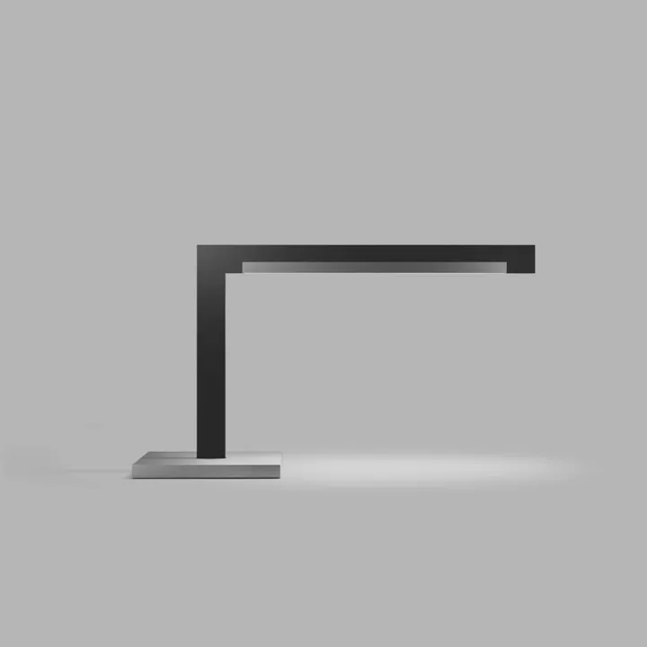 Porsche Studio Inlay T2 Linear Matt Black / Satin Silver - Porsche – bordlampe — produktfoto