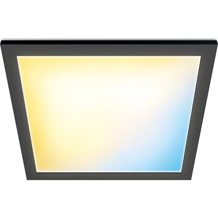 Wiz panel, 30x30 cm, sort – loftlampe — produktfoto
